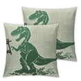 thumbnail image 2 of Nawypu RAWR Means I Love You in Dinosaur Pillow case for Son, Daughter, Children, Dinosaur Room Decor, Funny Tyrannosaurus  Cushion Cover Decoration for Sofa Couch Bed White, 2 of 6