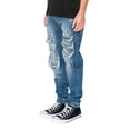 thumbnail image 2 of Victorious Men's Essential Distressed Denim Jogger Pants JG3050 Indigo 2X-Large, 2 of 3