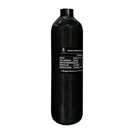 TUXING 4500Psi Carbon Fiber Air Tank 1.1L 67Cu in 1100cc Pcp HPA Bottle Gas Cylinder Sacuba Tank Paintball Hunting for PCP Air Rifle Gun Daystate and FX Thread M18 * 1.5