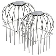 Gutter Guard,2Pcs Round Head Filter Downspout Guard Even Hollow Replacement Cover for Leaves-A
