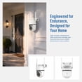 thumbnail image 5 of Outdoor Security Camera, 3MP Wi-Fi 6 Pan-Tilt, IP65 Weatherproof, 20m IR Night Vision & 2-Way Audio, 5 of 11