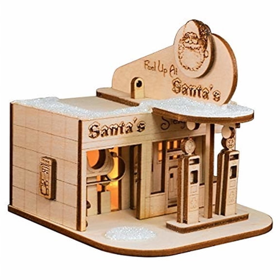 Old World Christmas 80016 Santa''''s Sleigh Station Ornament