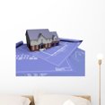 thumbnail image 1 of 3D Render H)ouse Blueprints Wall Decal Sticker by Wallmonkeys Vinyl Peel and Stick Graphic (24 in W x 16 in H), 1 of 4