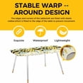 thumbnail image 4 of Spring Bee Love Table Cloths for 8 Foot Rectangle Tables, Yellow Daisy Eucalyptus Leaves Rustic Patio Waterproof Elastic Fitted Tablecloths, Washable Rectangular Table Cover for Camping, 4 of 8