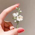 thumbnail image 6 of Yesbay Women Brooch Flower Shape ,Suit Coat Collar Hat Scarf Decoration Clothes Pin Prom Party Garment Jewelry, 6 of 8