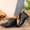 Black, variant on Fnooota Women's Ankle Booties, Non Slip Block Heel Lace Up Front Casual Fall Winter Shoes Brown Size 9