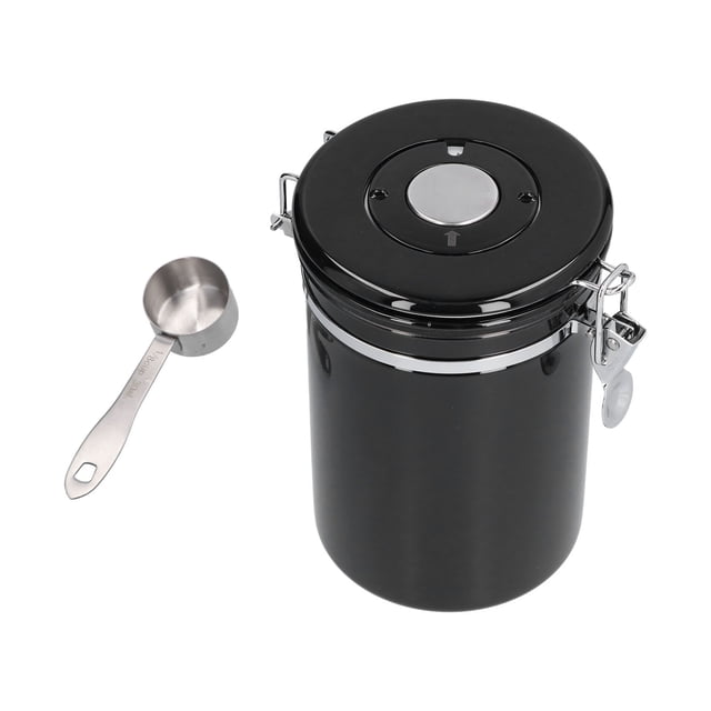 Coffee Canister Large, Coffee Storage Airtight Canister with Scoop, Airtight Coffee Canister With Scoop(60 oz), Coffee Canister Stainless Steel Storage Container with Date Tracker