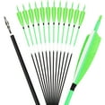 thumbnail image 6 of AMEYXGS Archery Feather Arrows 31 inch Feather Fletched Arrows Carbon Fiber Archery Hunting Arrows for Recurve & Compound Bow,Traditional Bows, 6 of 6