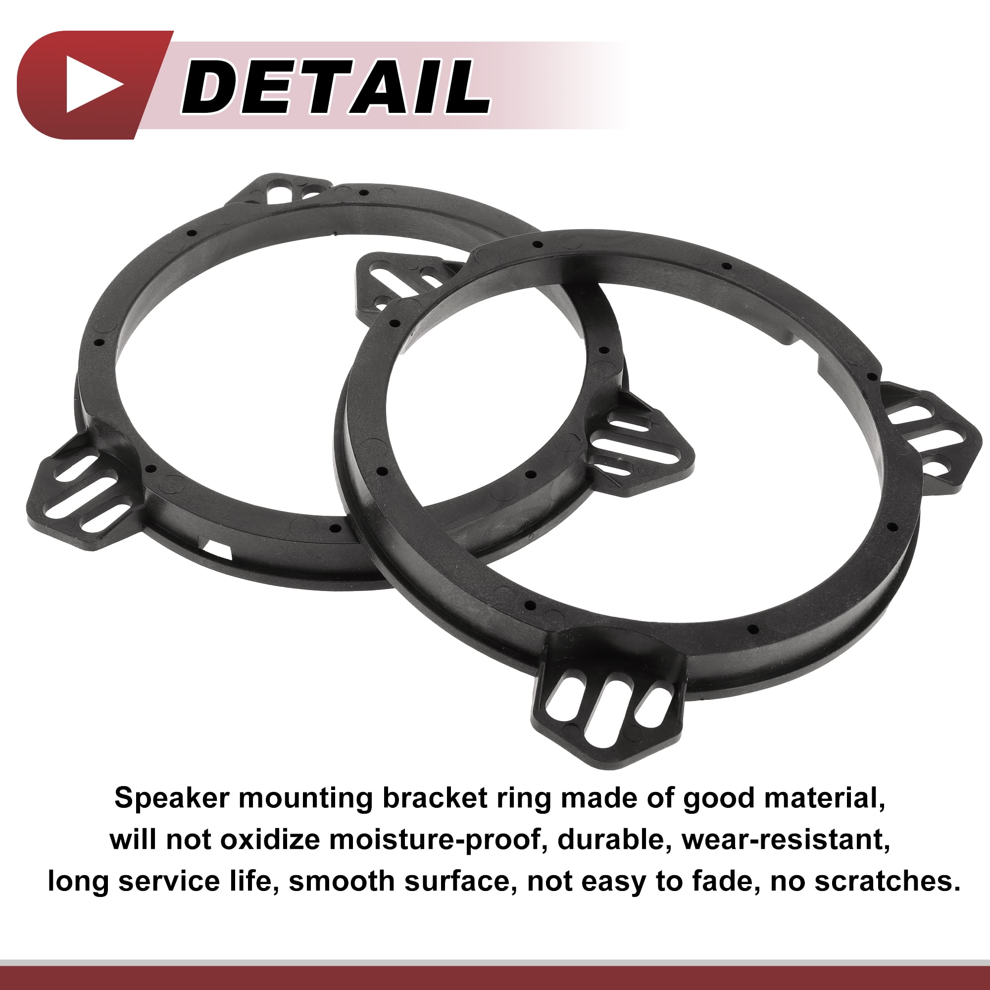 Unique Bargains 2Pcs Coaxial Speaker for Spacer Ring for Honda Civic 01-05 Rear Front