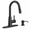 Black Matte, variant on Black Matte Touchless Kitchen Faucet With Sensor, Soap Dispenser, And 3 Spray Modes