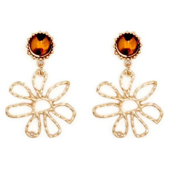 Oussum Resin Flower Earrings for Women Ladies Hollow Ear Jewelry Gifts ideas for Her Online