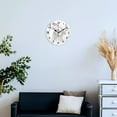 thumbnail image 4 of Silent Wall Clock 25cm/9.84in Round Wall Clock Italian Landscape Hanging Clock for Home Living Room Bedroom Kitchen Non Ticking Battery Operated Living Room Mute Clock, 4 of 5