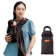 thumbnail image 1 of Mochila portabebés Mamaway para recién nacidos y niños pequeños, color carbón, 1 of 9