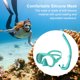 thumbnail image 2 of Máscara Buceo Y Snorkel Set Seco Ajustable para () Verde, 2 of 9