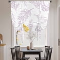 thumbnail image 3 of Pink Purple Tree Branches Balloon Curtains 63 Inch Length for Living Room/Bedroom, Farmhouse Nature Botanical Rod Pocket Privacy Door Curtains Decorative Tie Up Shade for Window 52"x63", 3 of 8