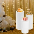 thumbnail image 3 of 3Pcs White Round Cylinder Pedestal Stands for Party  Cylinder Pedestal Display Plinth Pillars for Wedding Birthday Party Decor, 3 of 7