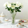 thumbnail image 5 of Lorren Home Trends 11.5" Tall Flame Cut Flower Vase for Home Décor, 5 of 5
