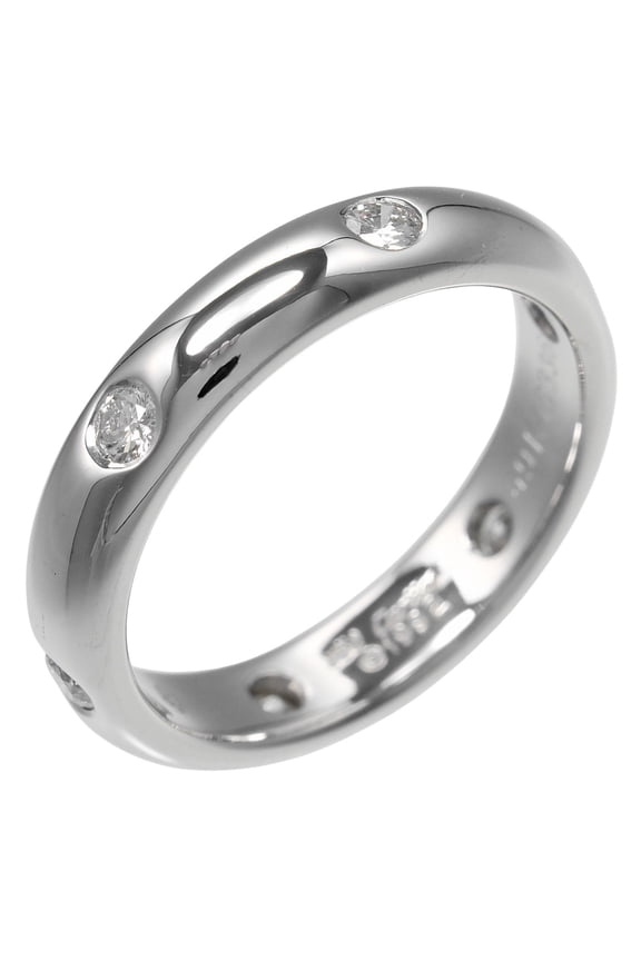Pre-Owned Cartier Stella Ring, Size 8.5, 18K White Gold with Diamonds, Approx. 4.62g (Good)