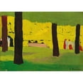 thumbnail image 2 of Édouard Vuillard 14x11 Gold Ornate Wood Frame and Double Matted Museum Art Print Titled - The Pink Bench, 2 of 4