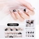 thumbnail image 3 of Seitruly 1 Juego de uñas sin pegamento de longitud media estilo cuadrado prensa mate en envolturas de cobertura completa suministros de salón kit de Juegos de manicura Cinco Seitruly CE011881-05B, 3 of 6