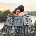 thumbnail image 4 of XZYG Christmas I Love You Gifts for him Gifts for Him Boyfriend Husband Romantic Gifts for Him Gifts for Him Anniversary Birthday Gifts for him Xmas to My Man Blanket(40*50inch), 4 of 9