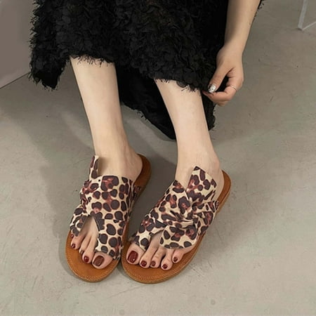 

Womens Casual Sandals non Slip- Beach Bowknot Anti-slip Casual Sandals Beige Size 8.5
