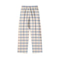 thumbnail image 5 of Men's Casual Pants Men Fashion Leisure Large Plaid Lace Cotton Can Be Worn Outside Pajamas Home Pants Classic, 5 of 5