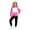 Hot Pink, variant on Toddler Girls Clothes Fall Outfits Kids Color Block Hoodie Long Sleeve Pullover Sweatshirt Solid Pants 2 Piece School Outfit Set Size 2-3T