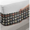 thumbnail image 2 of Nursery Bed Skirt, Doodle Happy Kittens Cat Lover Themed Continuous Pattern, Elastic Bedskirt Dust Ruffle Wrap Around for Bedding Decor, 4 Sizes, Grey and Multicolor, by Ambesonne, 2 of 2