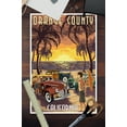 thumbnail image 3 of Orange County, California, Woodies and Sunset (12x18 Wall Art Poster, Room Decor), 3 of 3
