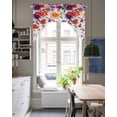 thumbnail image 4 of Flowers Swag Valances for Windows, Small Curtains Drapes, Spring Watercolor Modern Aesthetics Blossom Kitchen Window Curtains Over Sink Window Treatment Valance for Bedroom/Bathroom 56"x36", 4 of 5