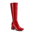 thumbnail image 4 of Women's Fashion Classic Gogo Boots, Square Toe, Chunky Design, Knee-High Boots for Women, 4 of 10