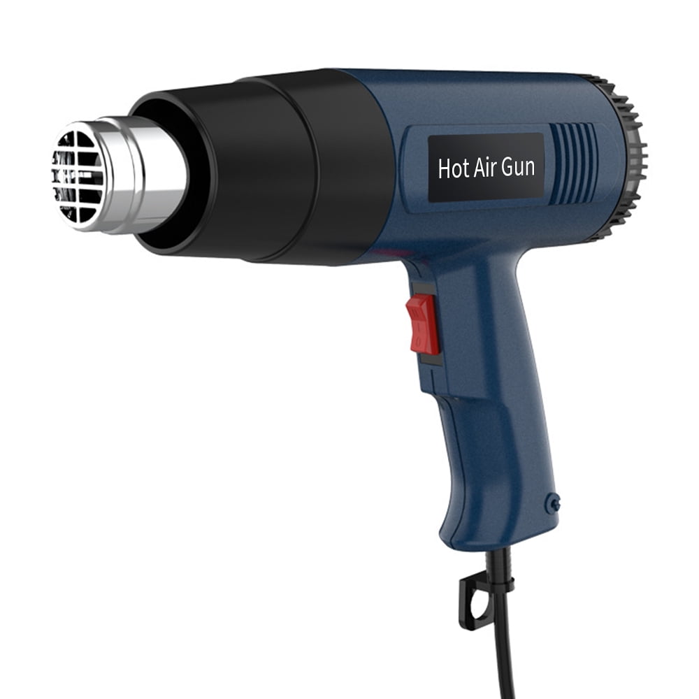 PRULDE Dual Temperature Settings 752 -1112 Deg F Heat Gun, Hot Air Gun Kit  with 4 Nozzles for Crafts, Shrink Wrapping/Tubing, Paint Removing 