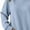 Navy, variant on Womens Crewneck Sweatshirt Oversized Fleece Soft Plain Shirts Lightweight Pullover Trendy Comfy Crop Tops