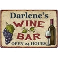 thumbnail image 1 of Darlene's Rustic Wine Bar Sign Wall Decor Kitchen Gift 12 x 18 Matte Finish Metal 112180056827, 1 of 1