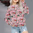 thumbnail image 2 of TFEOQRY Toddler Girls Long Sleeve Hoodless Christmas Sweatshirts Winter Christmas Printed Sweatshirt Pink, 2 of 9