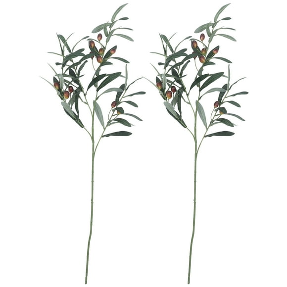 2pcs Realistic Simulation Olive Branches Decor Decorative Olive Branches Wedding Party Layout Prop