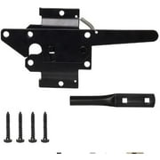 NMI Fence - Vinyl Fence Gate Latch with Stainless Steel Screws SV38308-PS-BK - Nationwide Industries
