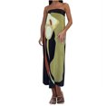 thumbnail image 1 of Vestido Casual de las Mujeres Primavera Verano sin Mangas sin Tirantes Vestido de Impresión Sexy, Desgaste Ligero de Poliéster, Lavado de Manos, 1 of 8