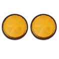 thumbnail image 1 of 2Pcs 6mm Reflector De Motocicleta De Advertencia Reflectante Amarillo De Montaje De Tornillo, 1 of 1