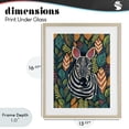 thumbnail image 4 of Stupell Industries Eclectic Exotic Leaf Pattern Zebra Birch Framed Print Under Glass, 13 x 16, by Lisa R Dumm, 4 of 8