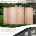 thumbnail image 6 of ChaoLink 8x10 FT Metal Storage Sheds Outdoor,Metal Yard Garden Shed Kit,Tool Shed with Lockable Door,Utility Sheds Buildings for Backyard Garden Patio Lawn, 6 of 9