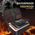 thumbnail image 4 of Graflsoa Fireproof & Water-Resistant Document Organizer Bag with Reinforced Handle, Large Capacity for Cards, Passports, Files, and Valuables, Black, No Lock, 4 of 6