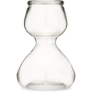 QUAFFER Double Bubble Layered PLASTIC Shot Glass – Clear Chaser Shot Glass Jigger for Smooth Tasty Shots – Fun Unique Split Shot Glasses Barware (Set of 12)