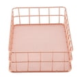 thumbnail image 3 of Solomi Cesta de Almacenamiento de Escritorio - Cesta de Almacenamiento de Hierro, Cesta de Almacenamiento de Hierro de Escritorio de Oro Rosa (4 Tipos)(D), 3 of 9