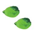 thumbnail image 1 of Oleegame 2PC Placemat European Style Summer Outdoor Wedding Placemat Green Simulation Leaves New Simulation Lemon Placemat Tray Pad, 1 of 4