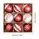 thumbnail image 3 of Christmas Ornaments 9pc Set Shatterproof Christmas Decorations Tree Balls For Xmas Trees Wedding Party Holiday Decorations Tabletop Small Trees Decoration, 3 of 6