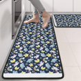 thumbnail image 2 of Kitchen Rugs Sets Of 2,Dark Cartoon Unicorn Rainbow Star Cloud Pattern Anti Fatigue Kitchen Mat Rugs Non Slip Washable,Decorative Kitchen Floor Mats for Kitchen,Sink,Laundry,17"x47"+17"x47", 2 of 5