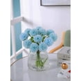 thumbnail image 2 of MAMOWEAR Artificial Flowers Chrysanthemum Ball Flowers Dahlia Fake Silk Flowers Bouquet with Long Stem for Wedding Parties Home Office Coffee House Floral Décor(Blue, 12PCS), 2 of 7