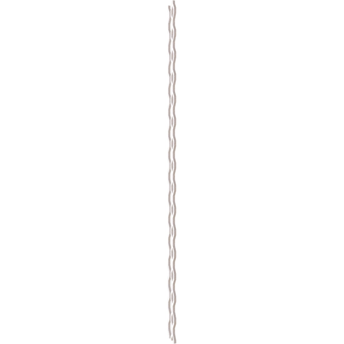 Ekena Millwork 94"H x 5/8"T Wabash PVC Adjustable Decorative Slat Wall Panel Kit, Unfinished (contains 23 Slats + 1 Straight Edge Starter Slat)